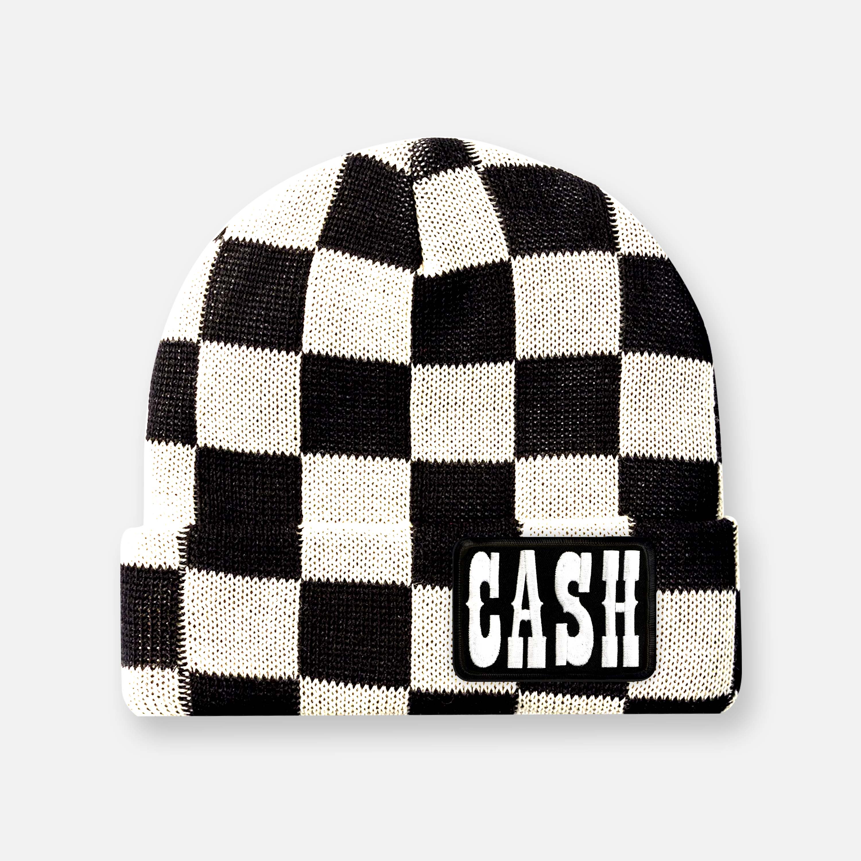 CHECKERED BEANIE