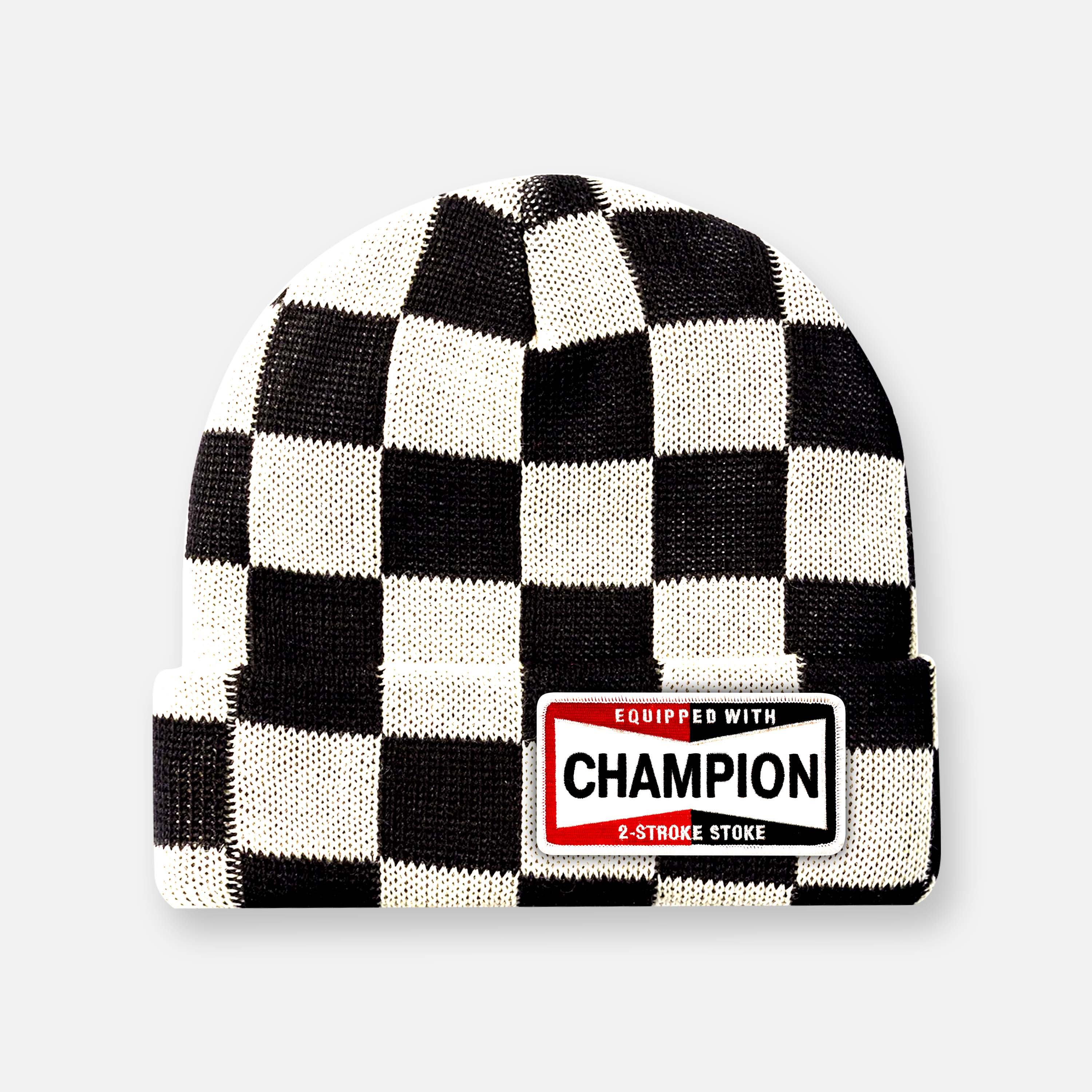 CHECKERED BEANIE