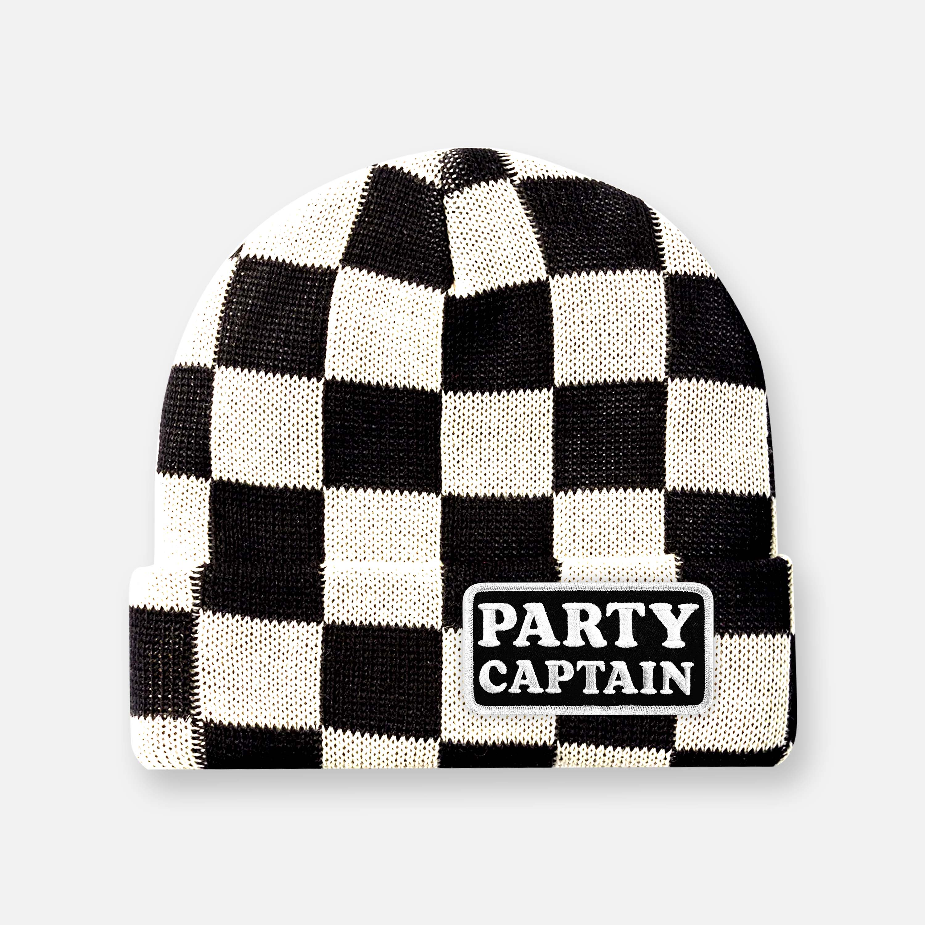 CHECKERED BEANIE
